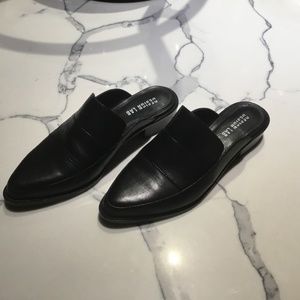 Design lab classy black slip ons